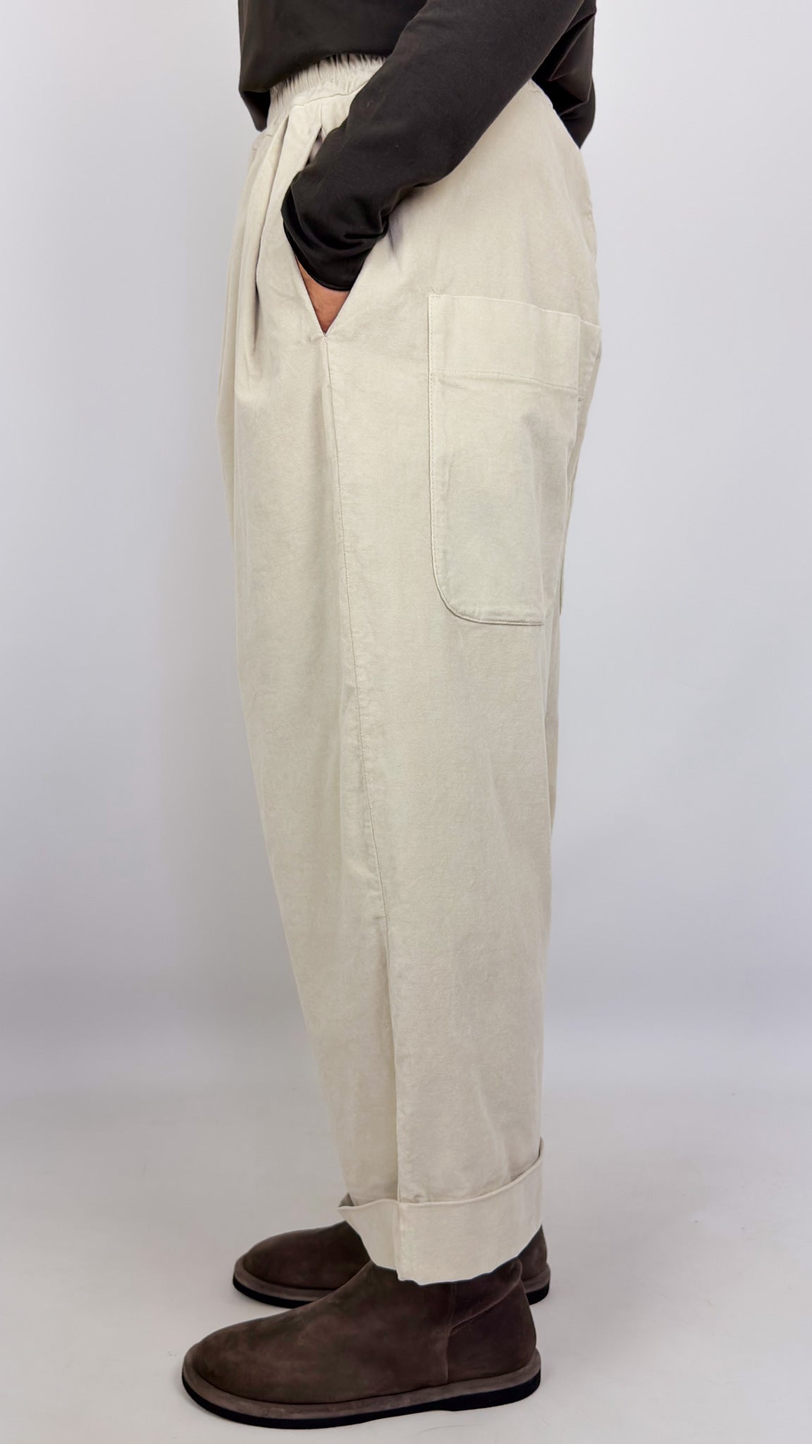 Album Di Famiglia Bragoni V Trousers Oatmeal