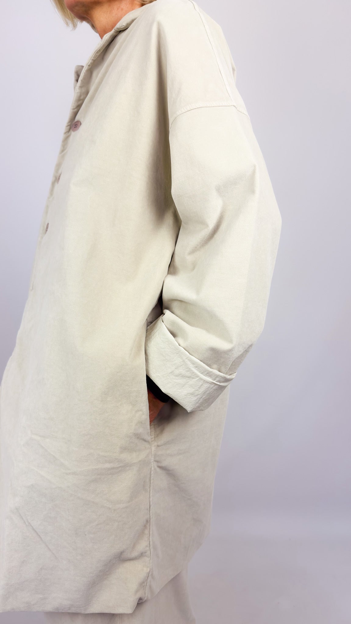 Album Di Famiglia V Long Blazer Oatmeal