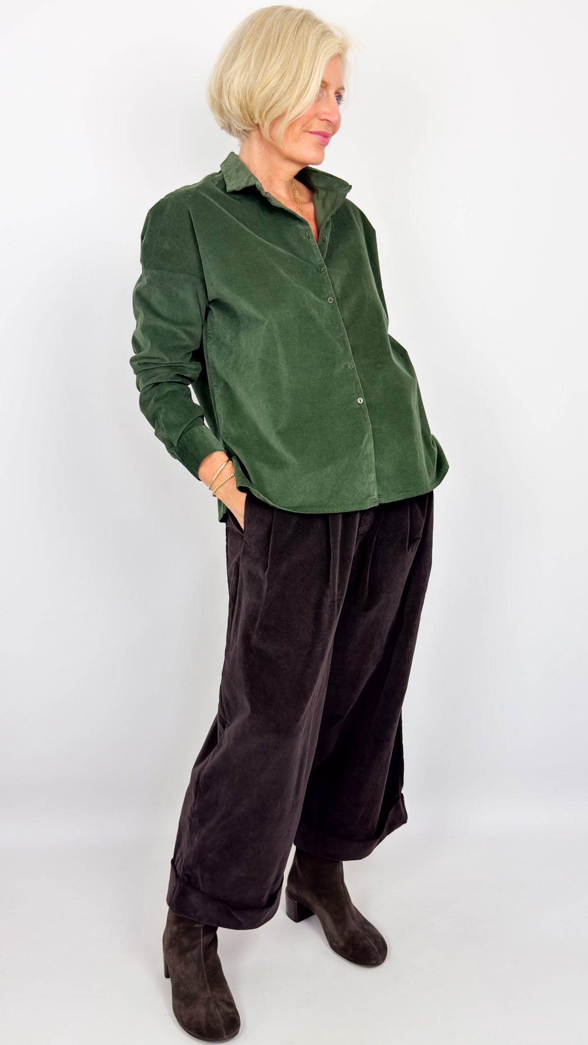 Album Di Famiglia V Collar Shirt Forest
