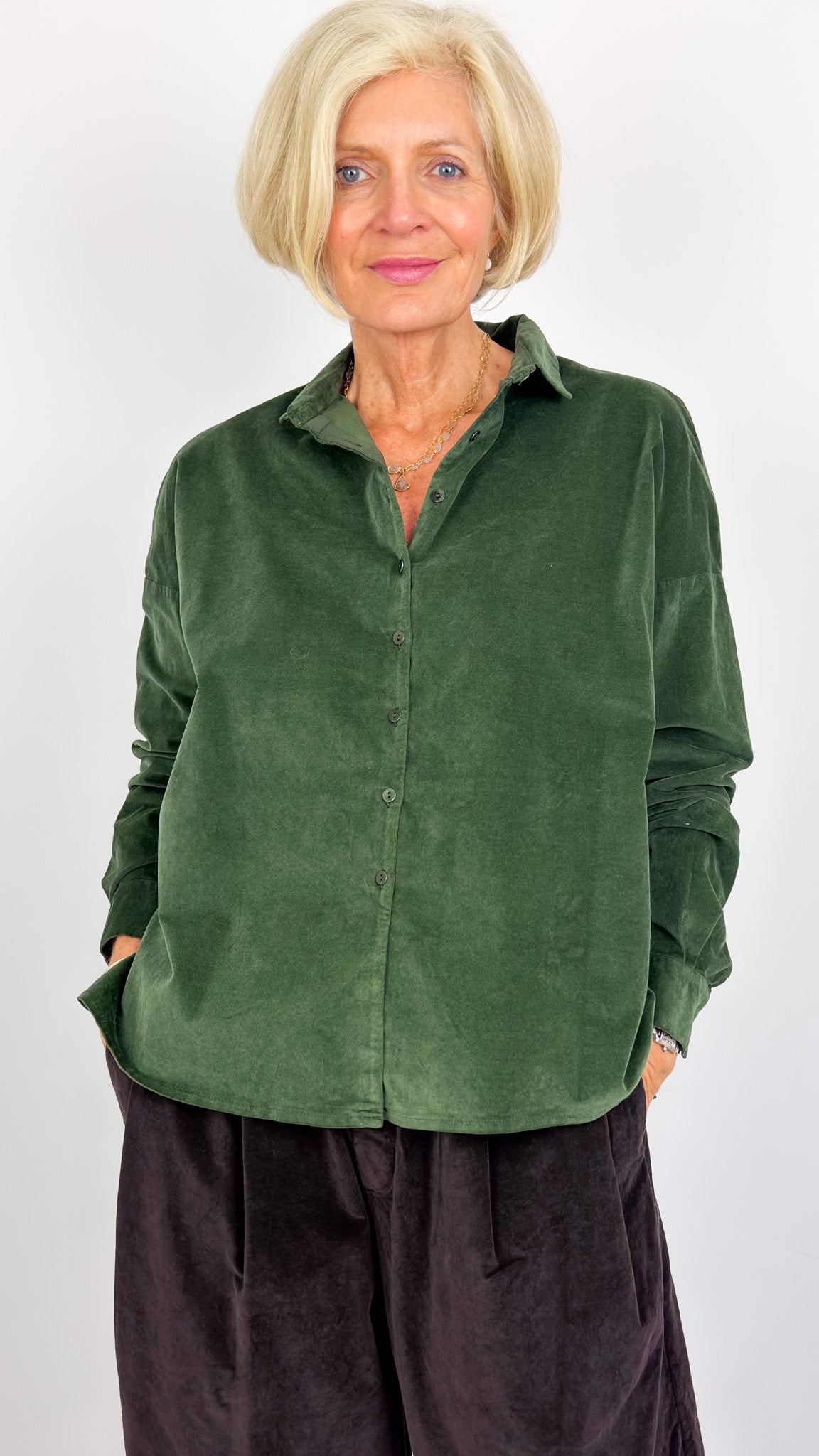Album Di Famiglia V Collar Shirt Forest