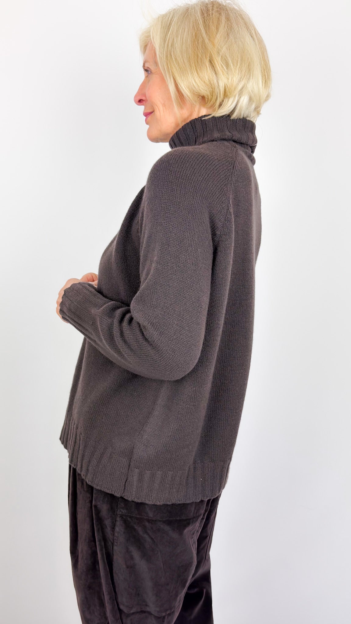 Album Di Famiglia WS Dolcevita Jumper Brown