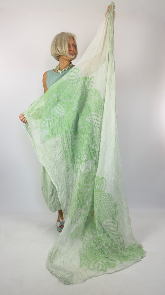 Rundholz Black Label 1404 Scarf Lime Print