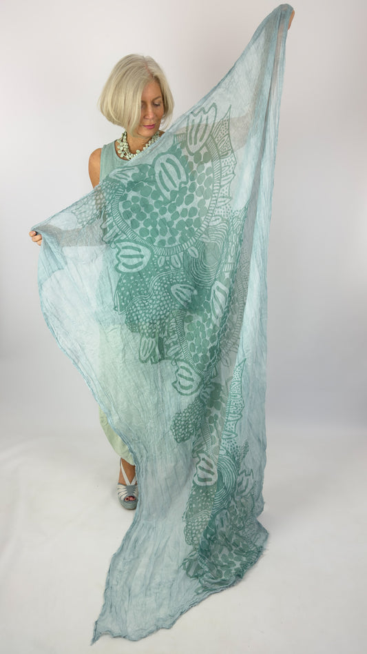 Rundholz Black Label 1404 Scarf Grass Print