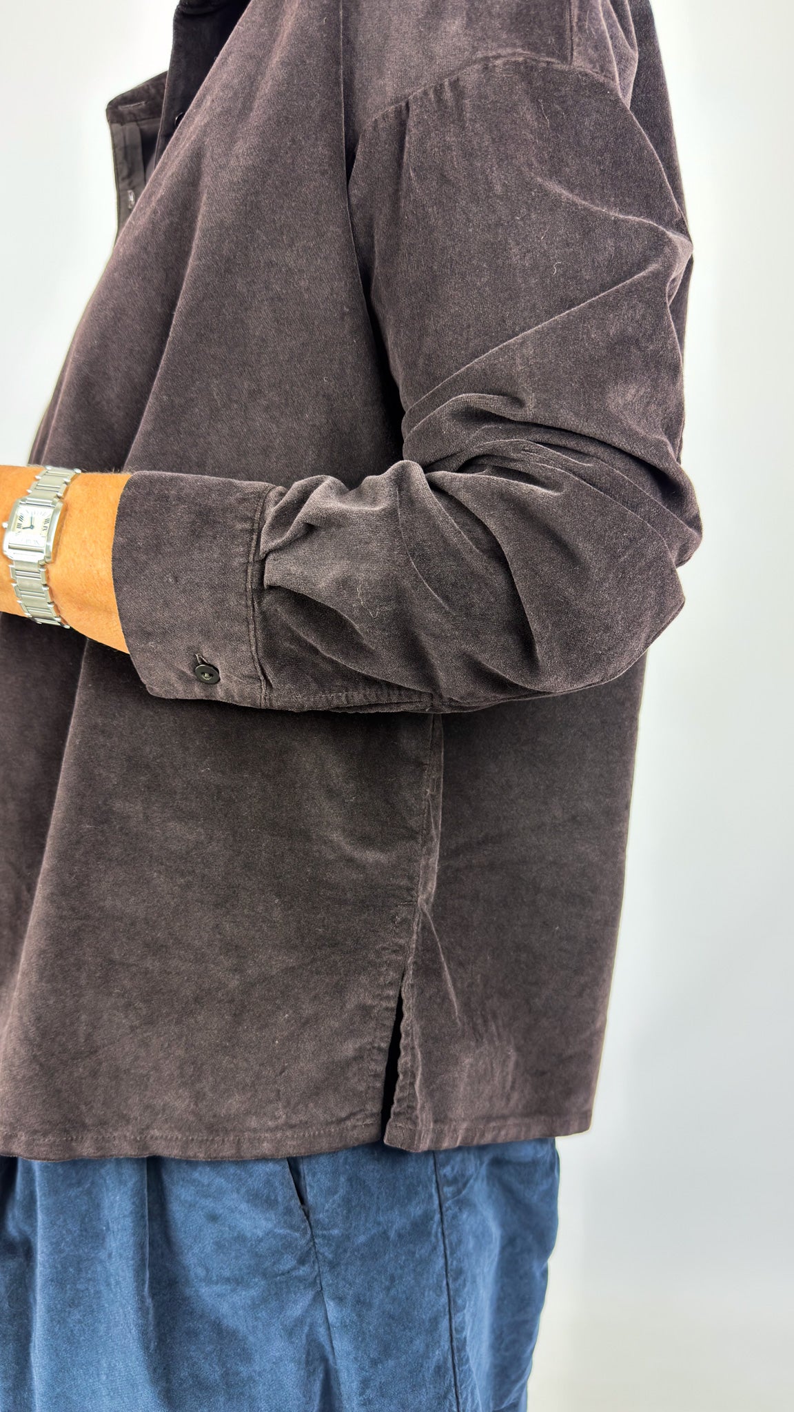 Album Di Famiglia V Collar Shirt Brown