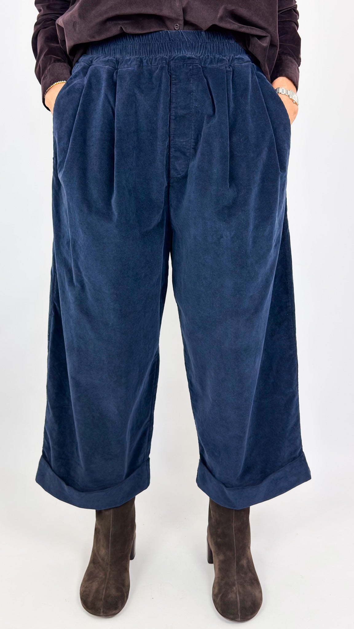 Album Di Famiglia Bragoni V Trousers Navy