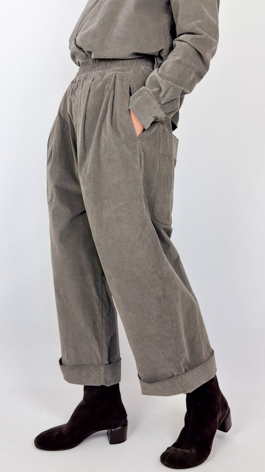 Album Di Famiglia Bragoni V Trousers Taupe