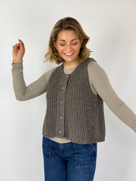 Vic & Bert Pip Cardigan Taupe