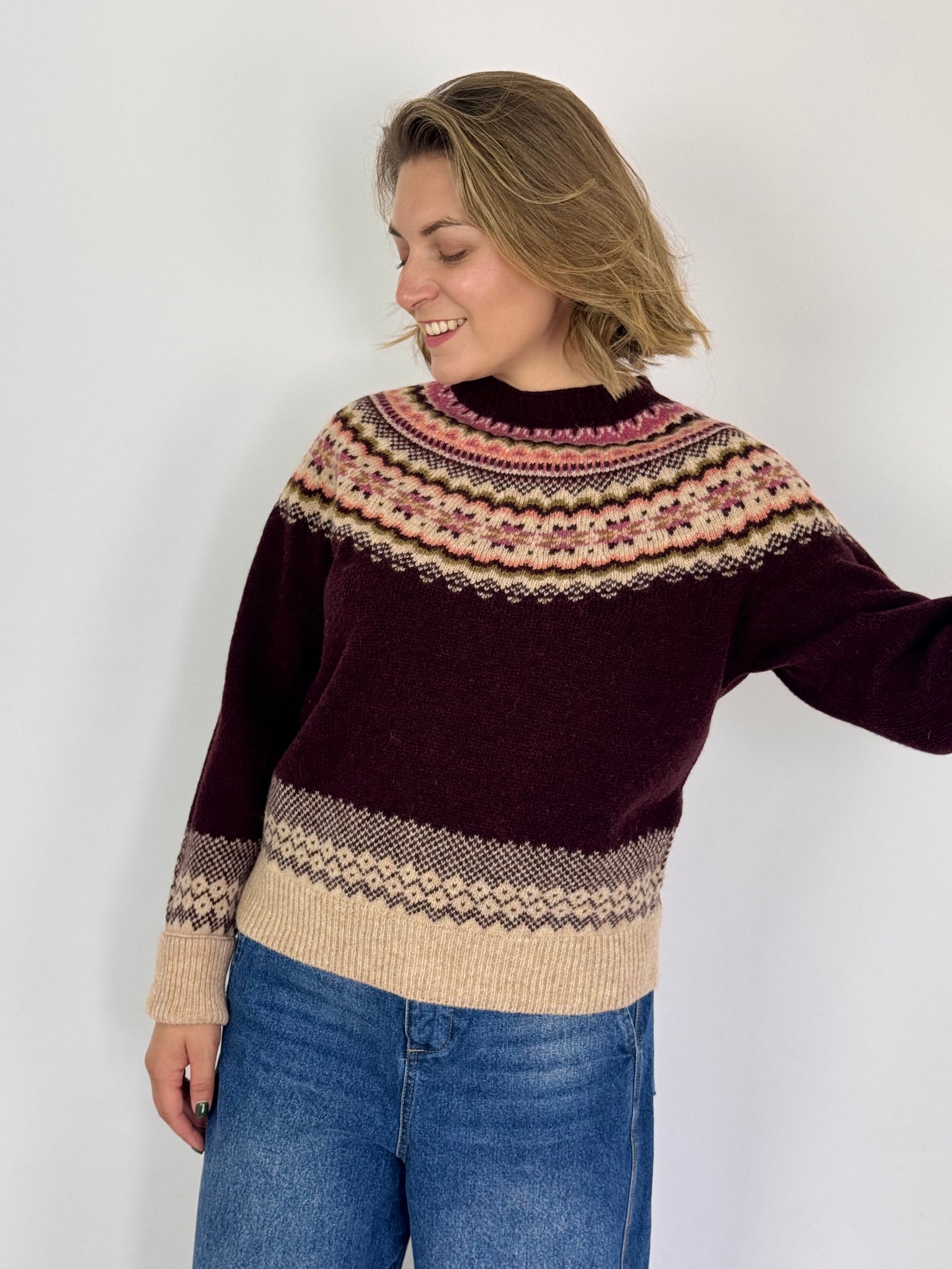 Cordelia James Heidi Jumper Beetroot