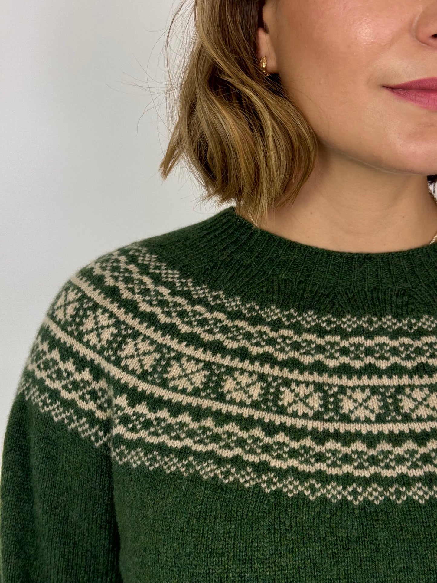 Cordelia James Holly Jumper Serpentine/Oat