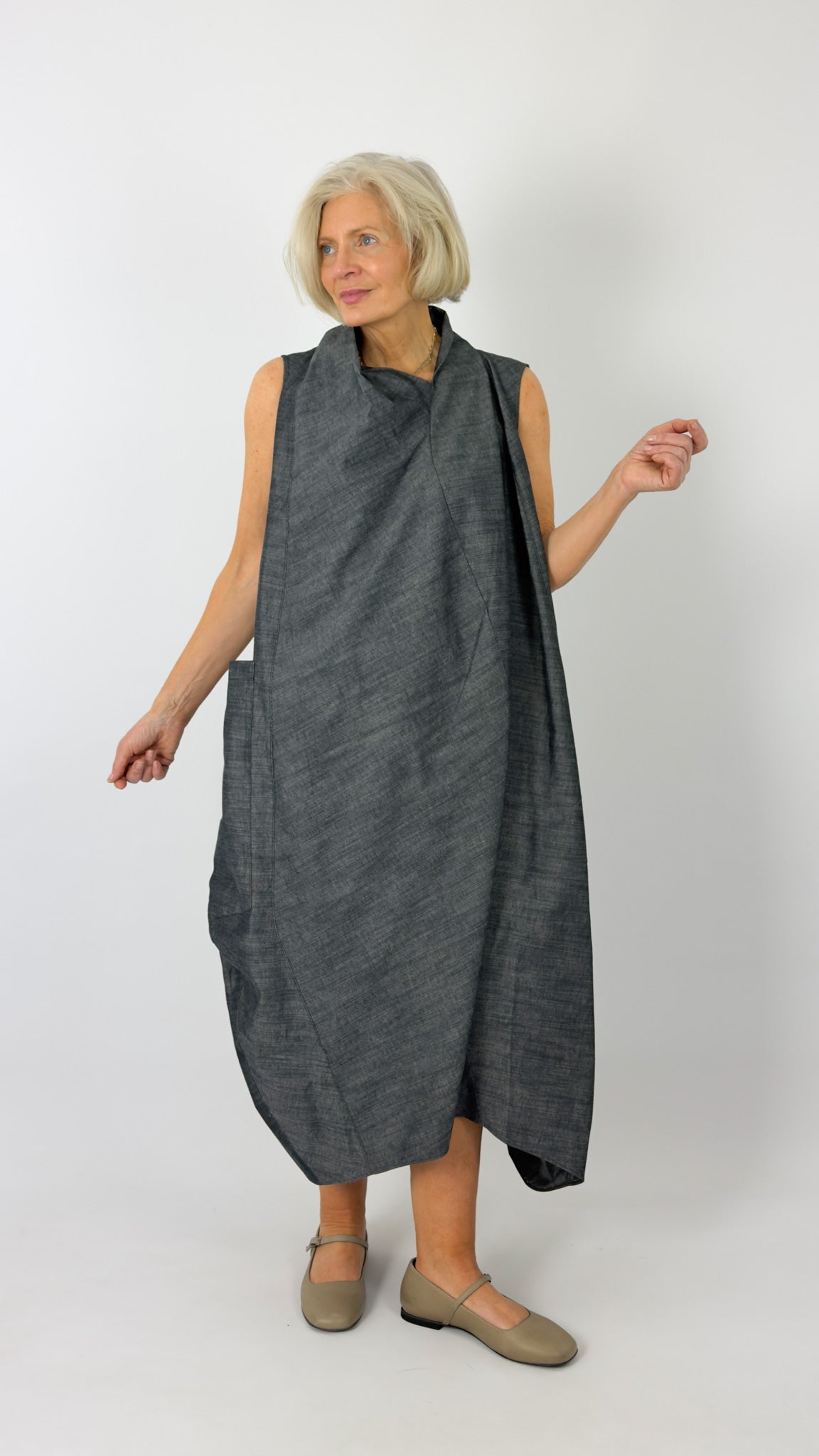 Sort Aarhus Merete Dress Blue/Grey