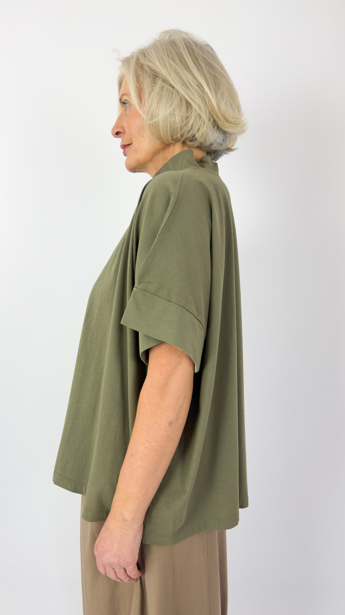 Sort Aarhus Oversized Blouse Stone