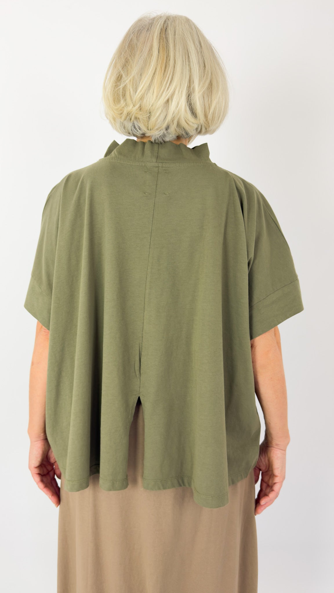 Sort Aarhus Oversized Blouse Stone