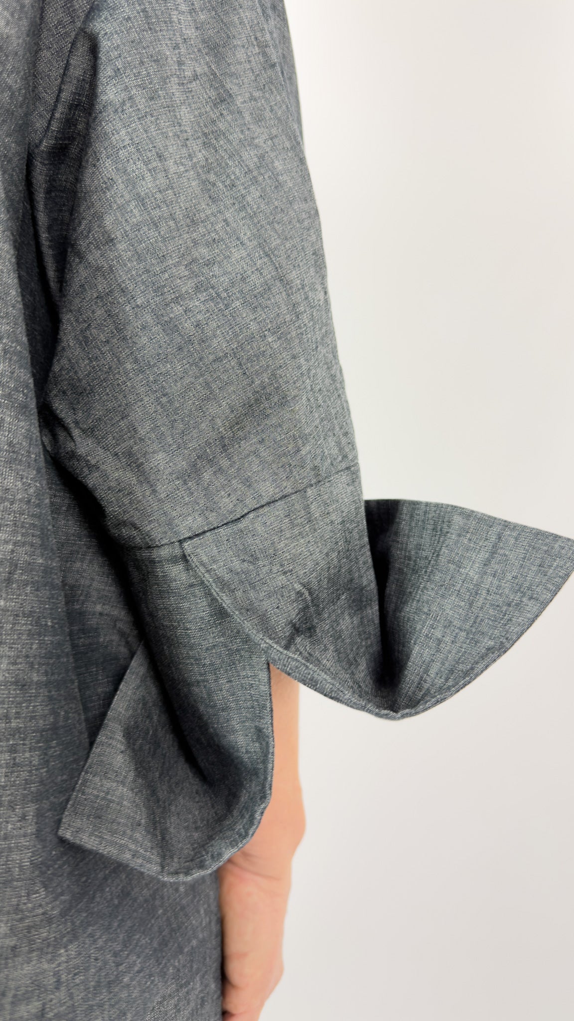 Sort Aarhus Mik Boxy Shirt Blue/Grey