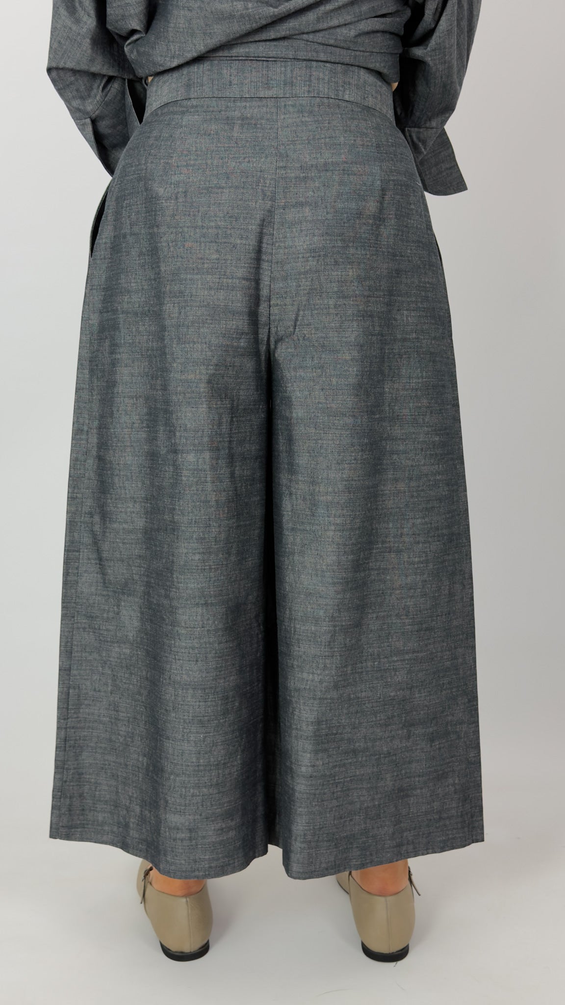 Sort Aarhus Louia Trousers Blue/Grey