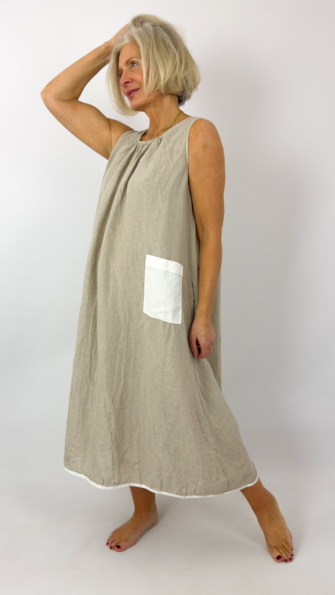 Barbara Lang IND XVII Dress Beige