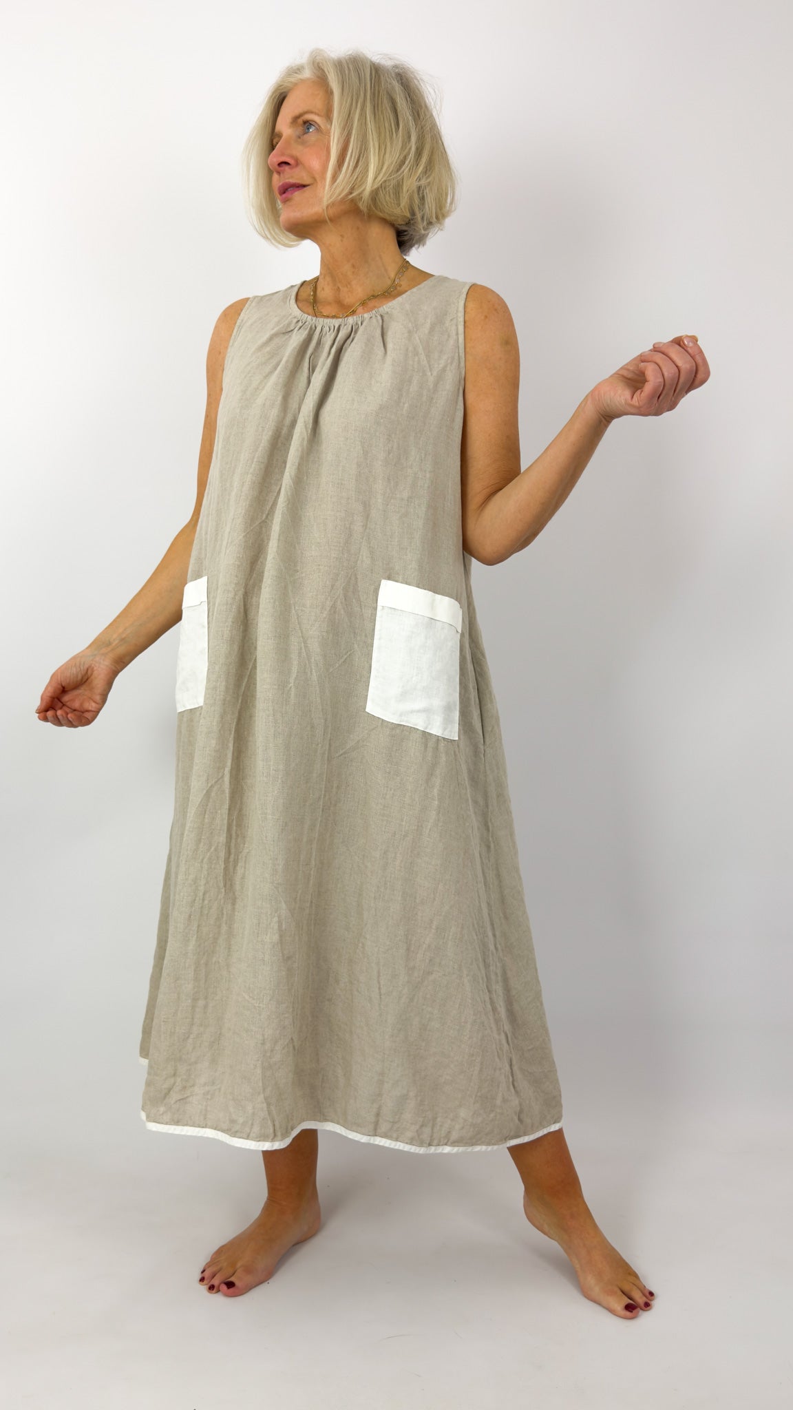 Barbara Lang IND XVII Dress Beige