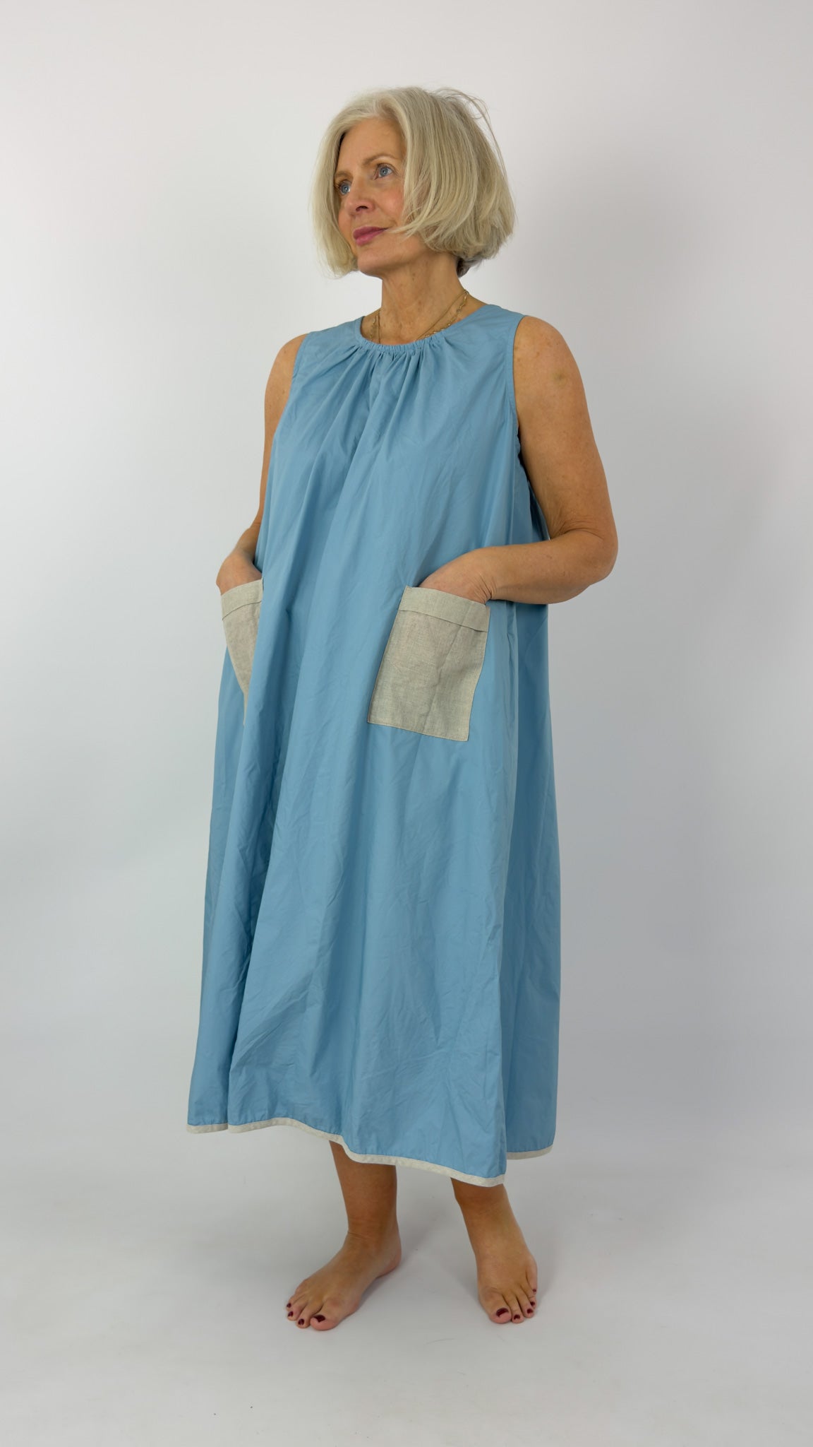 Barbara Lang TRAV XVII Dress Blue