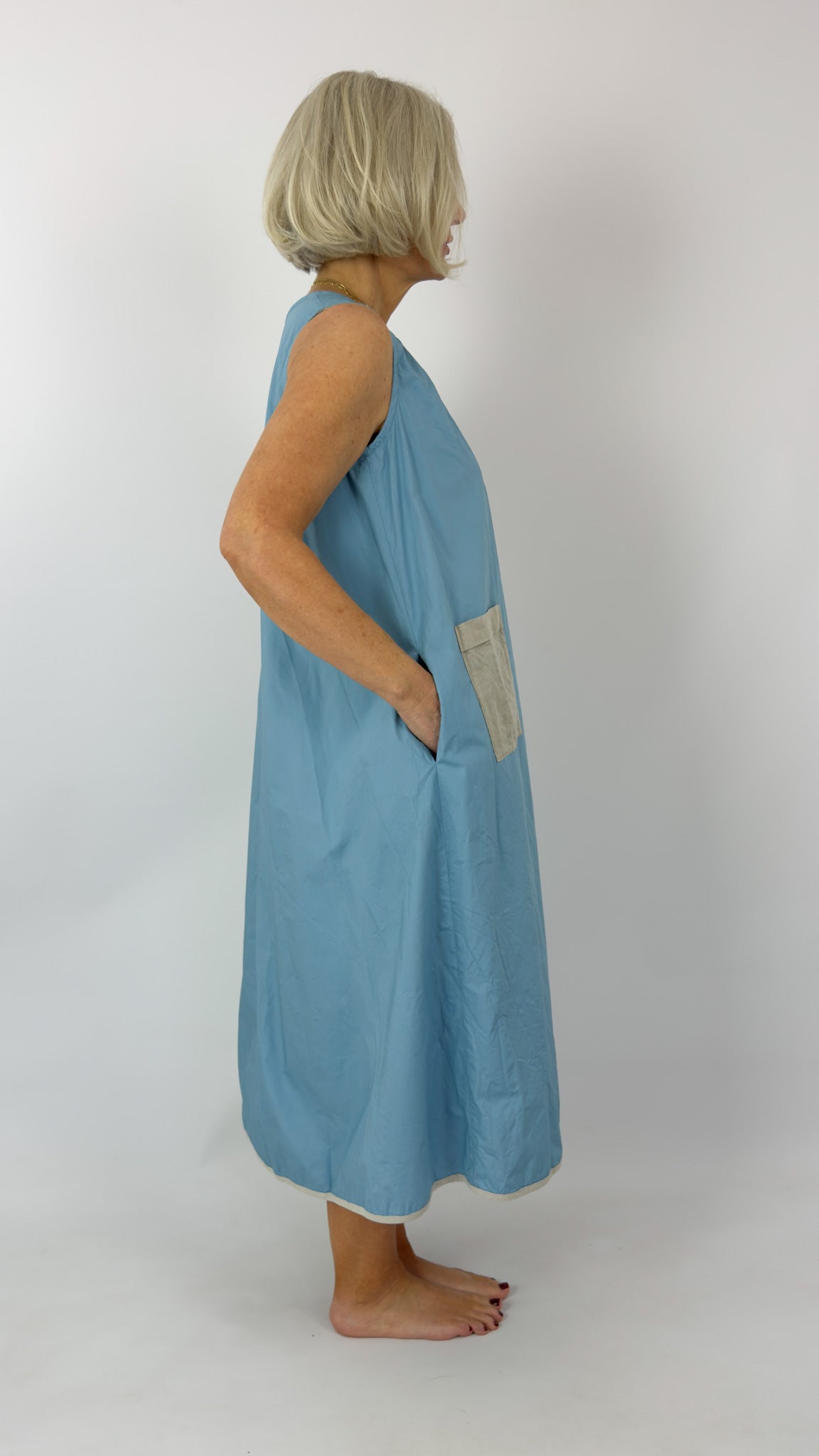 Barbara Lang TRAV XVII Dress Blue