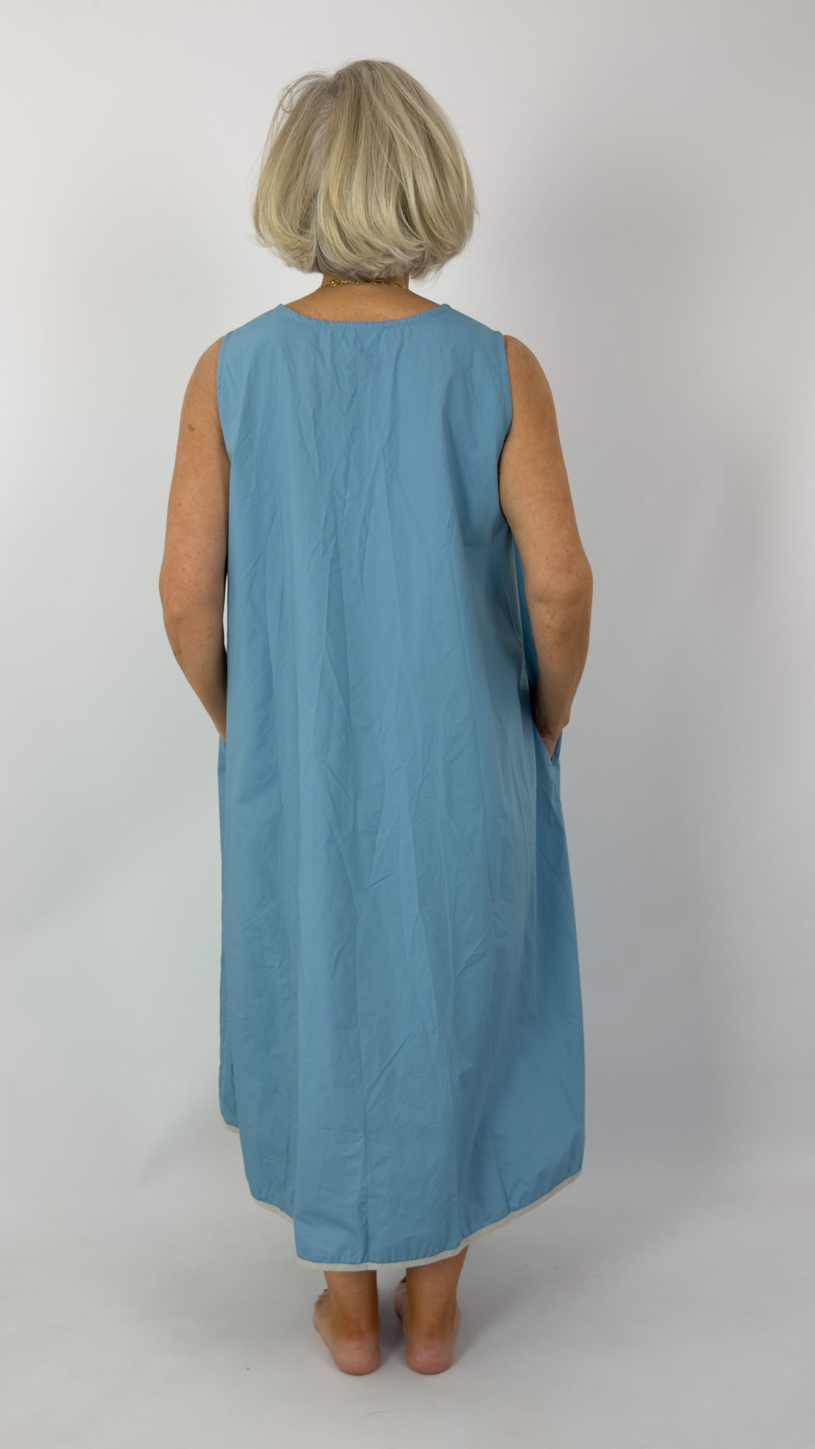 Barbara Lang TRAV XVII Dress Blue