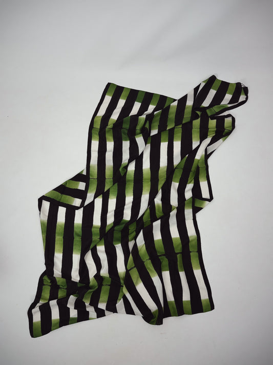 Denovembre Rayures Scarf Green/Black
