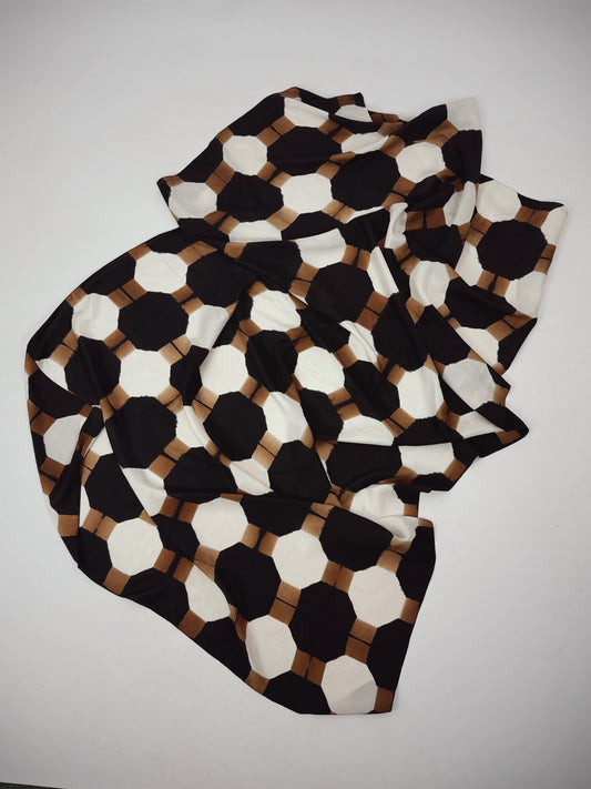 Denovembre Tomettes Scarf Chestnut/Black
