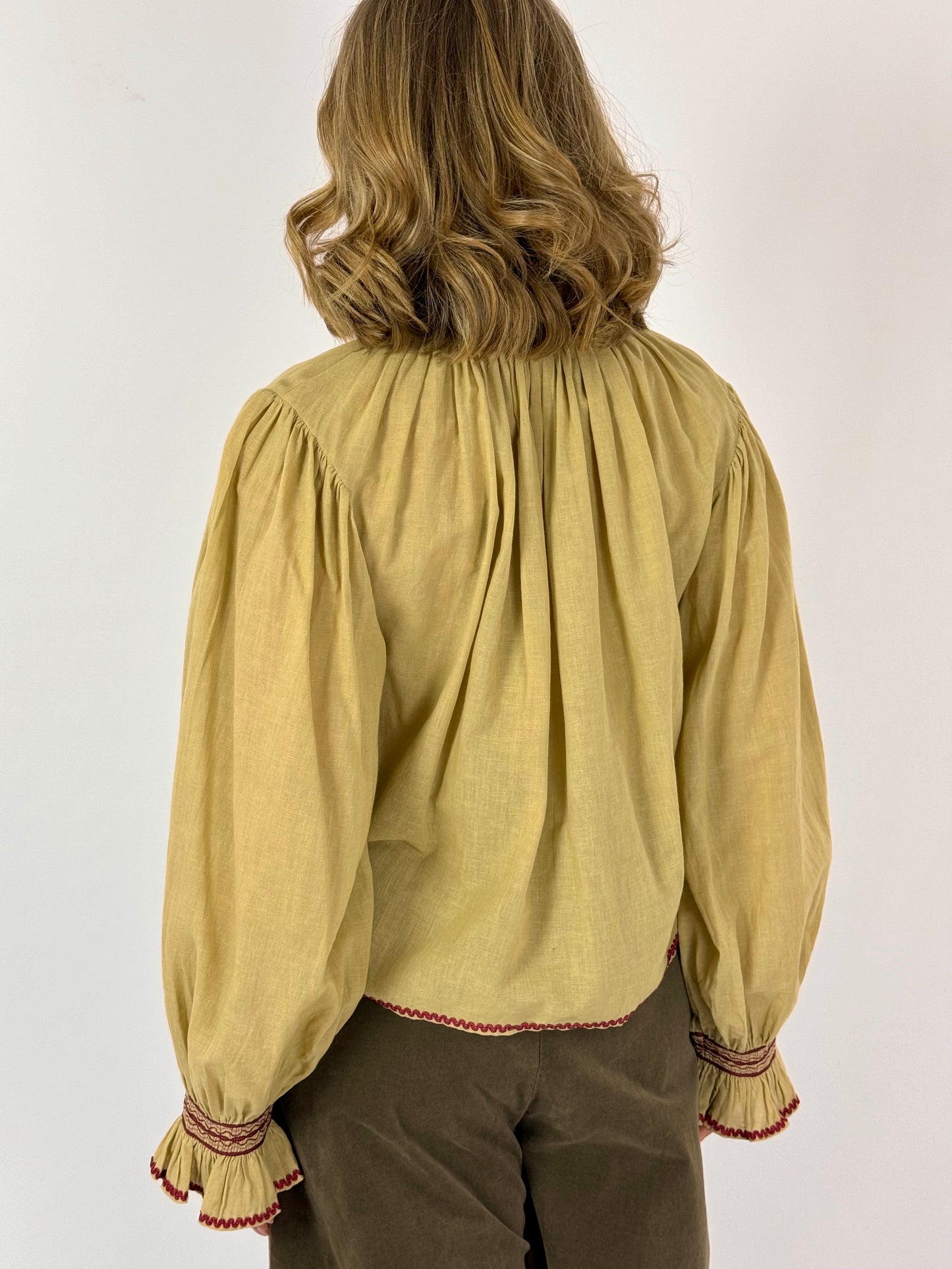 CORD Elsa Blouse Cream Embroidery