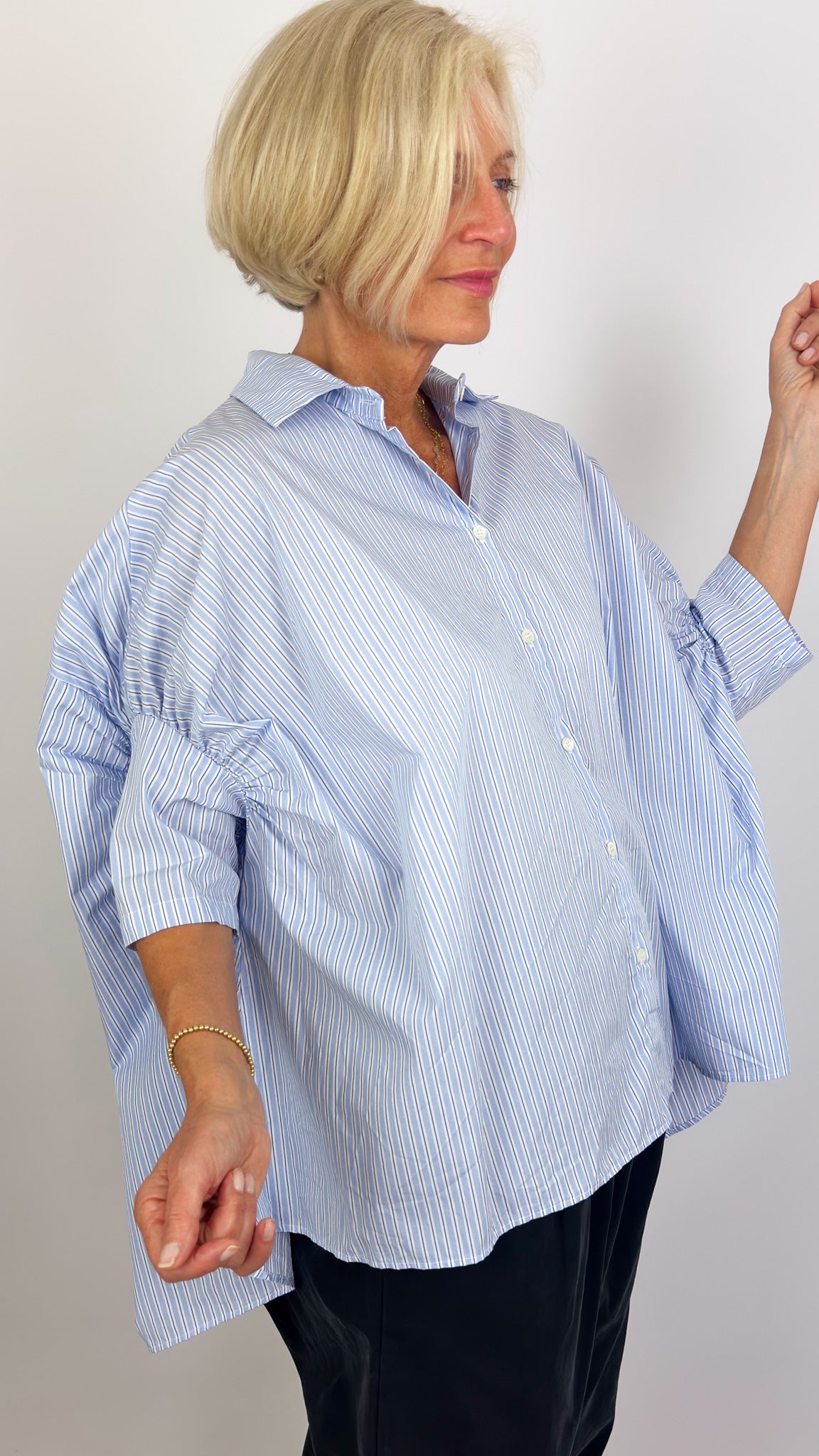 Gallego Desportes 410 Shirt Blue Stripe