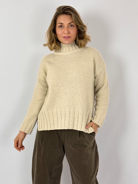 Evam Eva Turtleneck Jumper Ivory