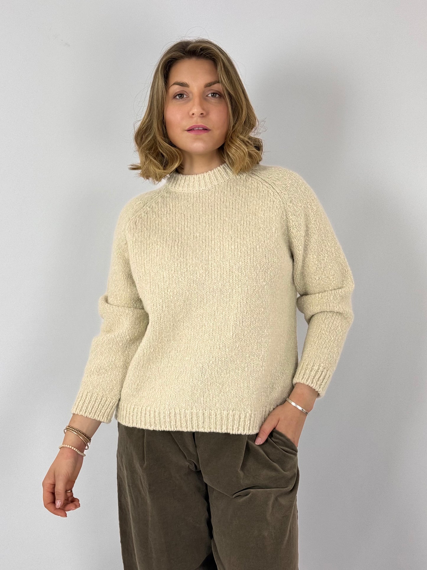 Evam Eva Raglan Jumper Ivory