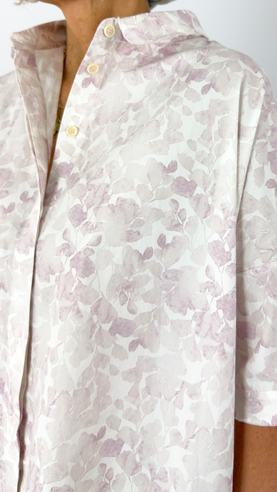 Aequamente 158 Shirt Pink Flowers