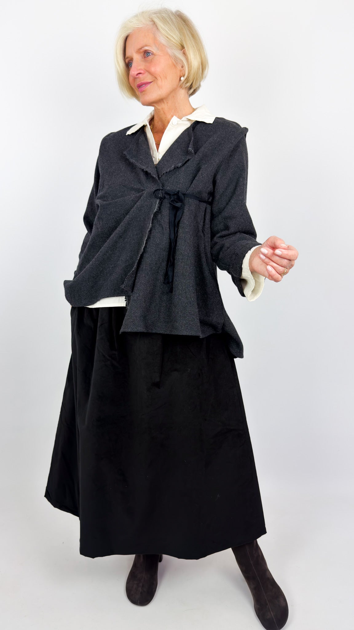 Barbara Lang KAM XXVII Cardigan Anthracite