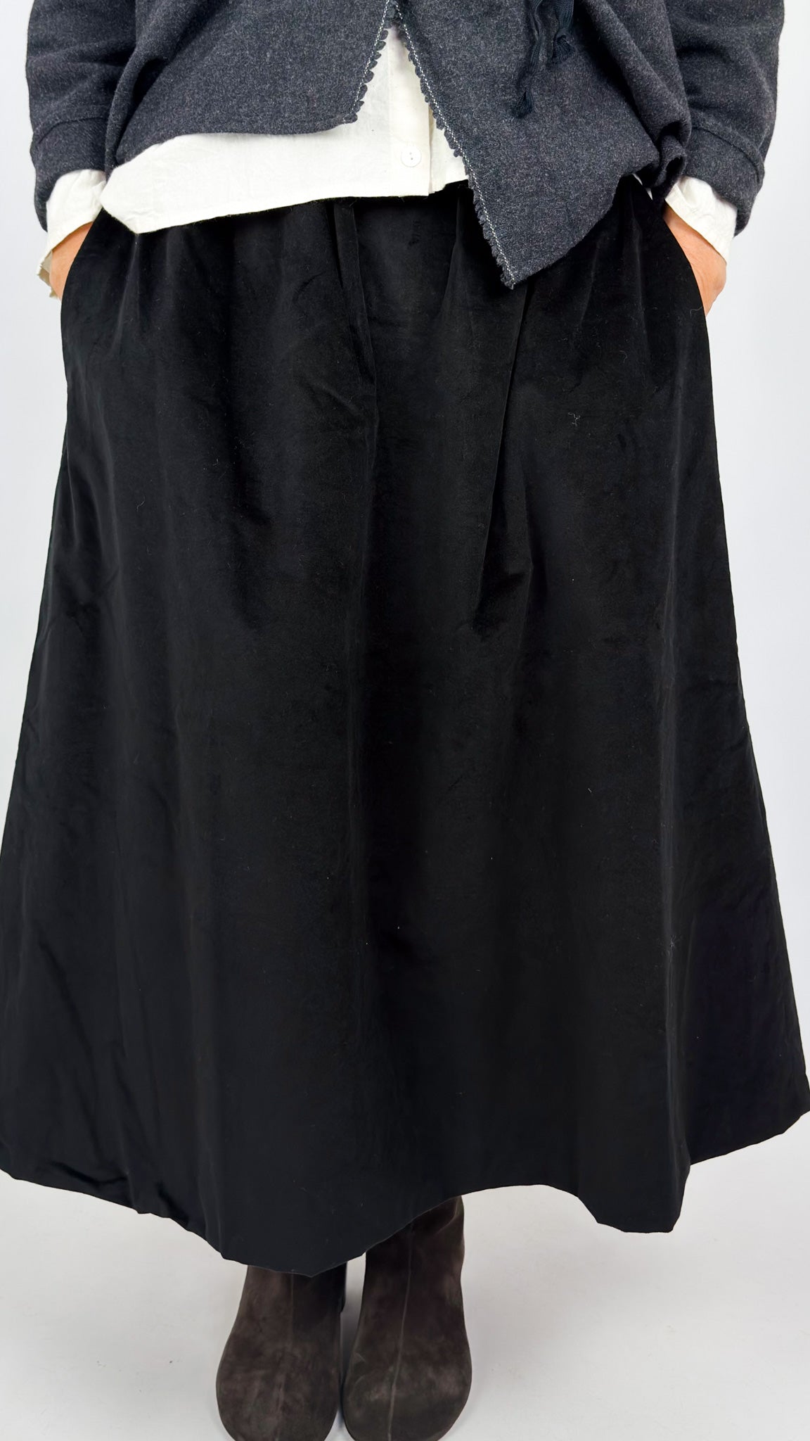 Barbara Lang CARL XV Skirt Black/Ecru
