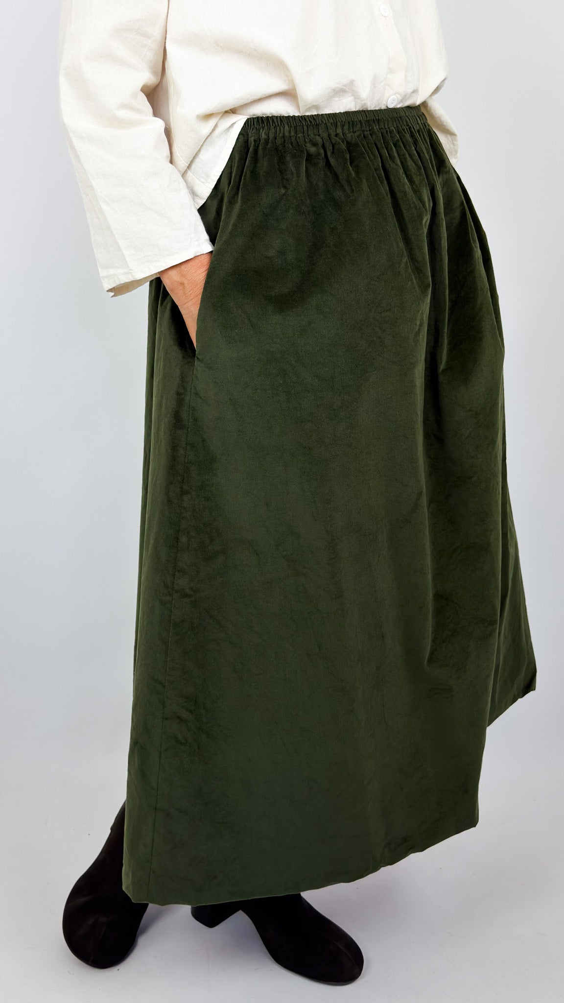 Barbara Lang CARL XV Skirt Green/Ecru