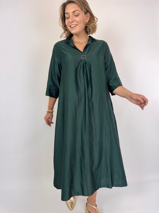 Sula Dewey Dress Dark Spruce