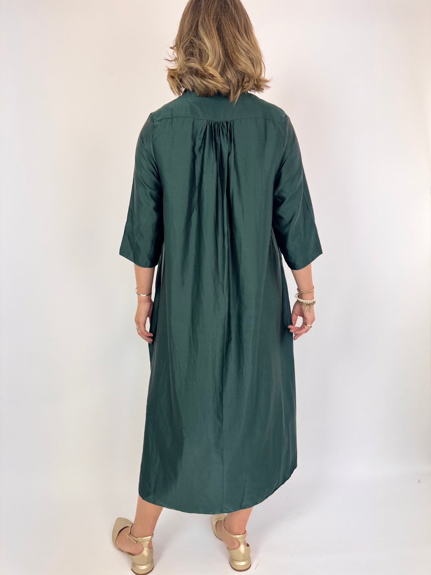 Sula Dewey Dress Dark Spruce