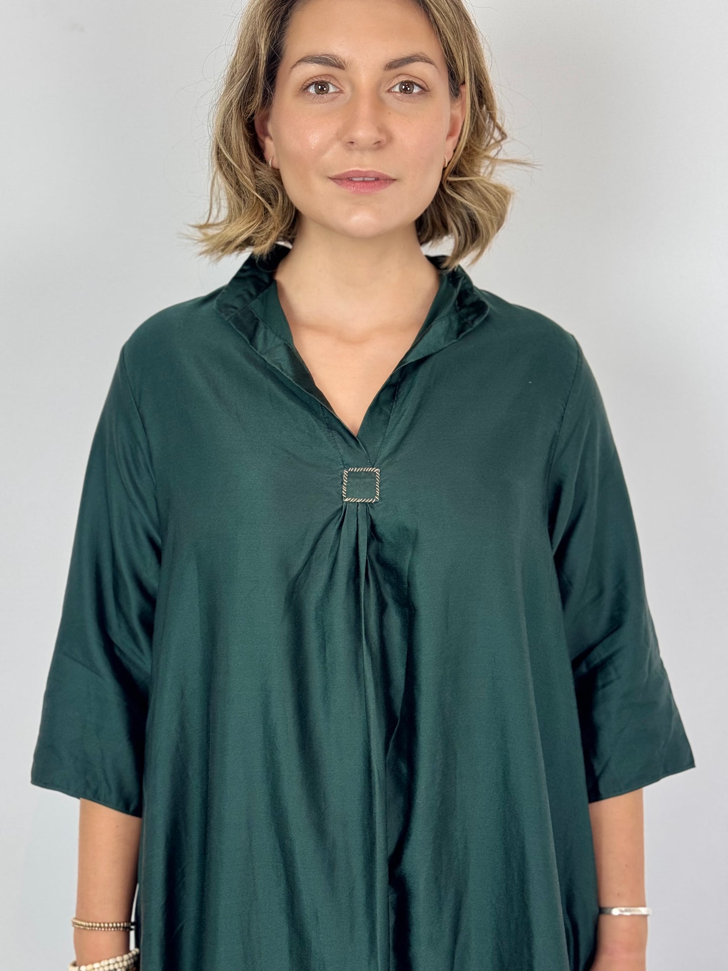 Sula Dewey Dress Dark Spruce