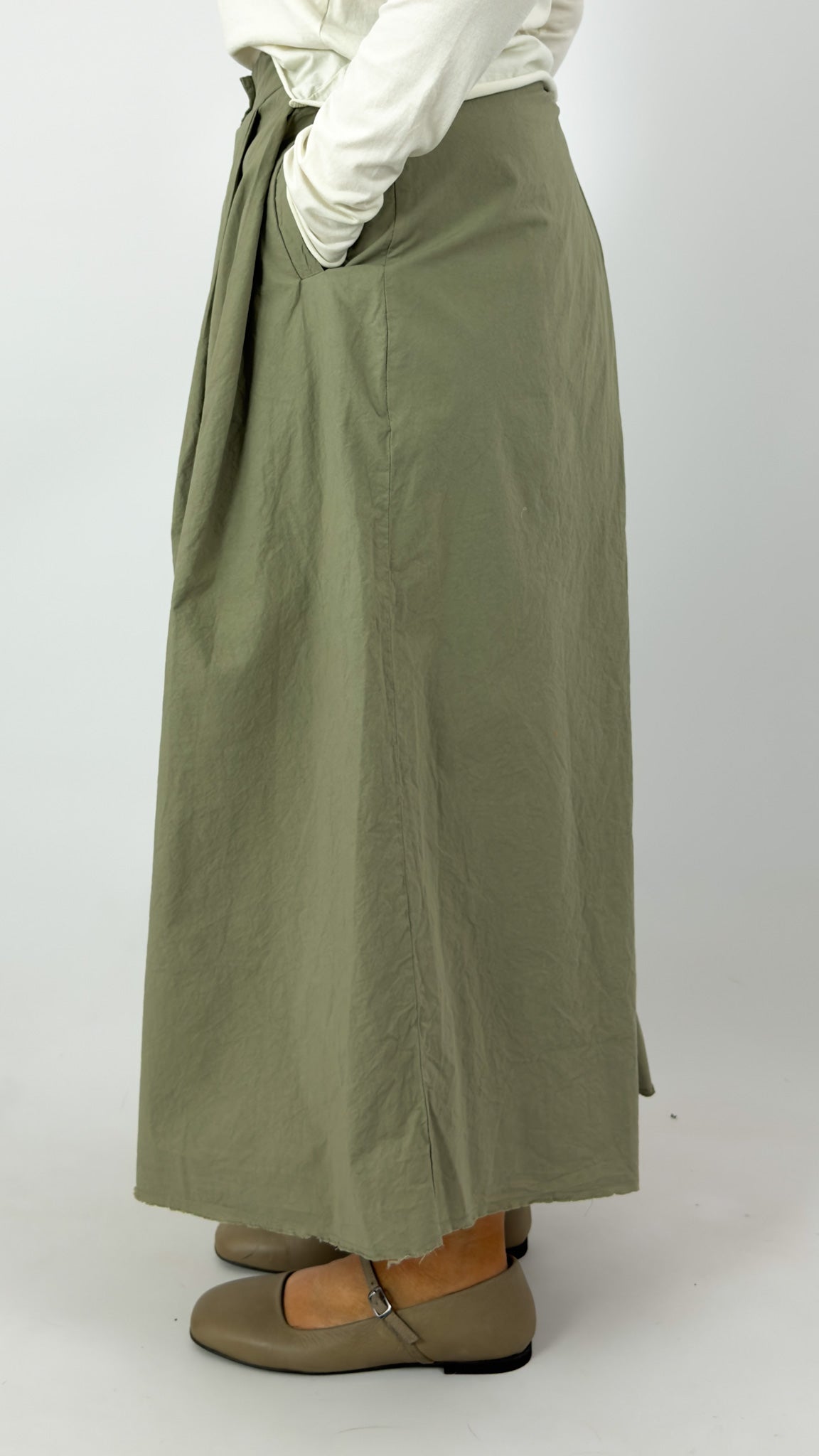 Hannoh Wessel Paisley Skirt / Trousers Khaki