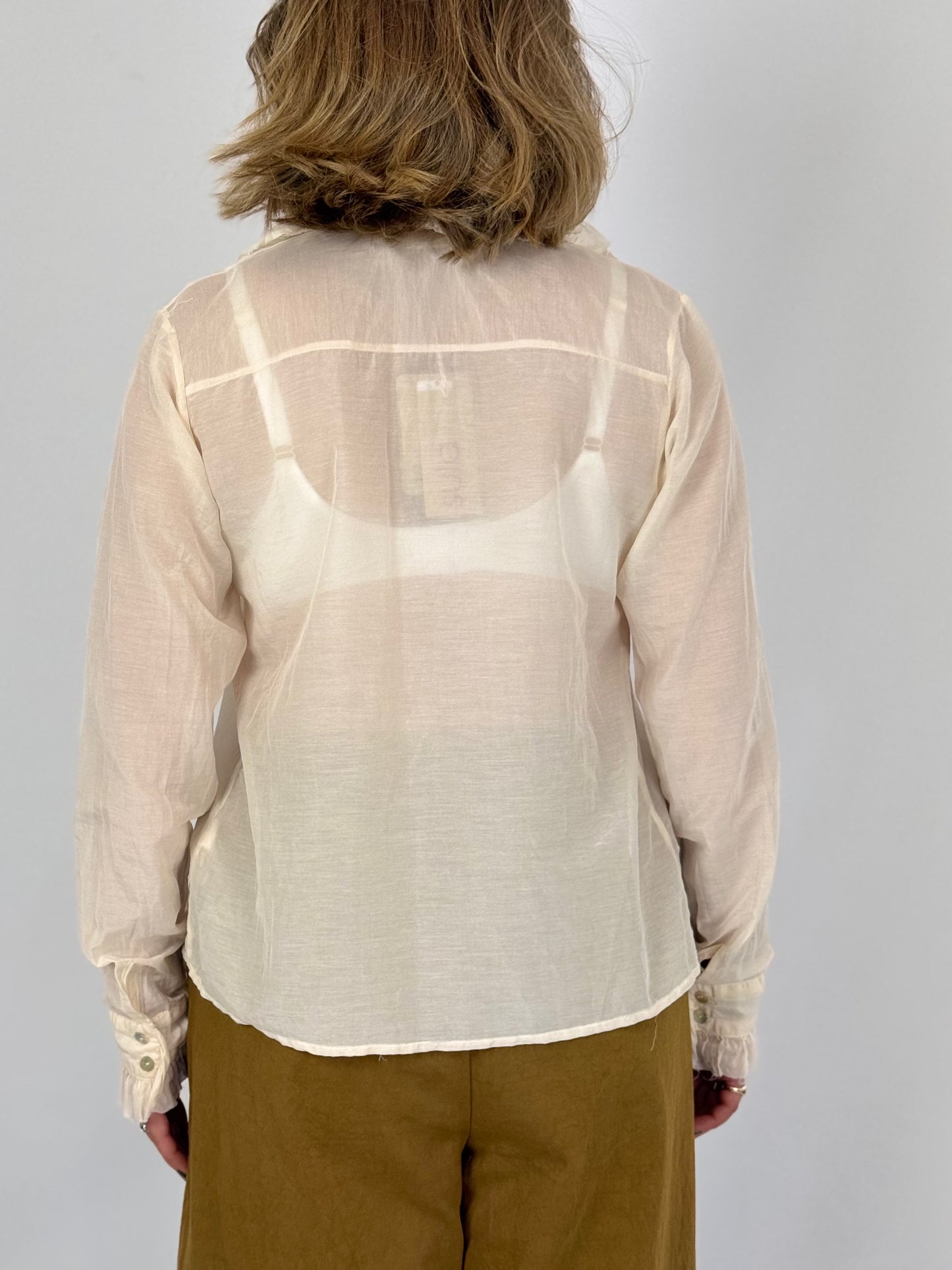 Sula Frill Blouse Eggnog