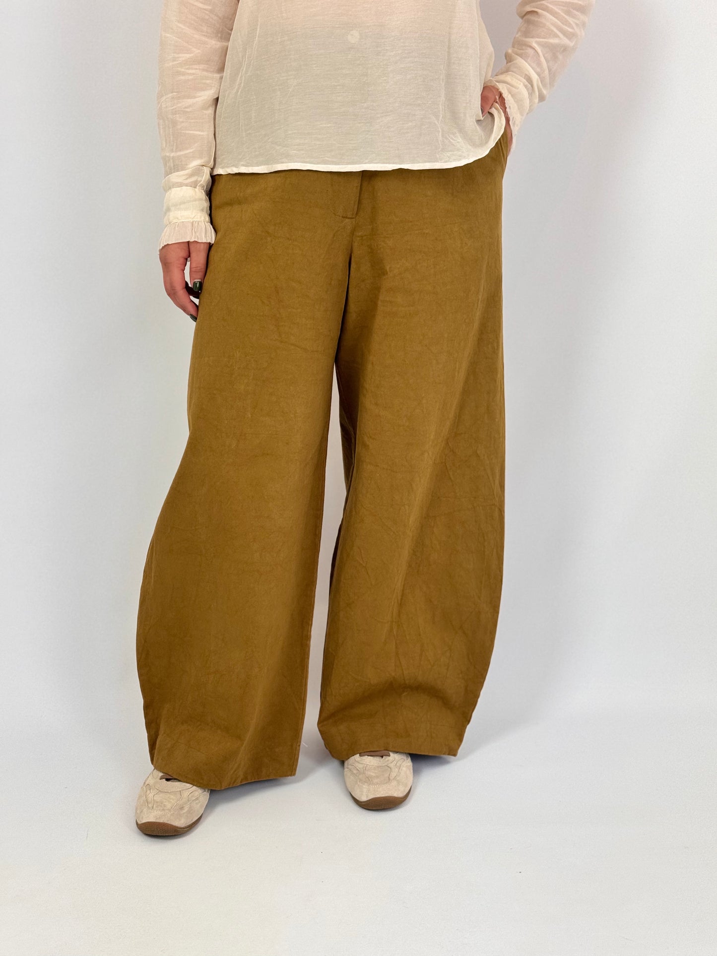 Sula Wide Leg Trousers Tobacco