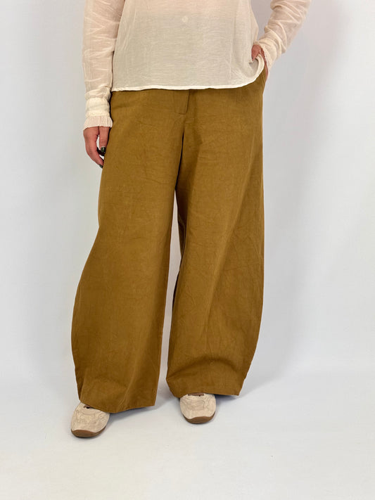Sula Wide Leg Trousers Tobacco