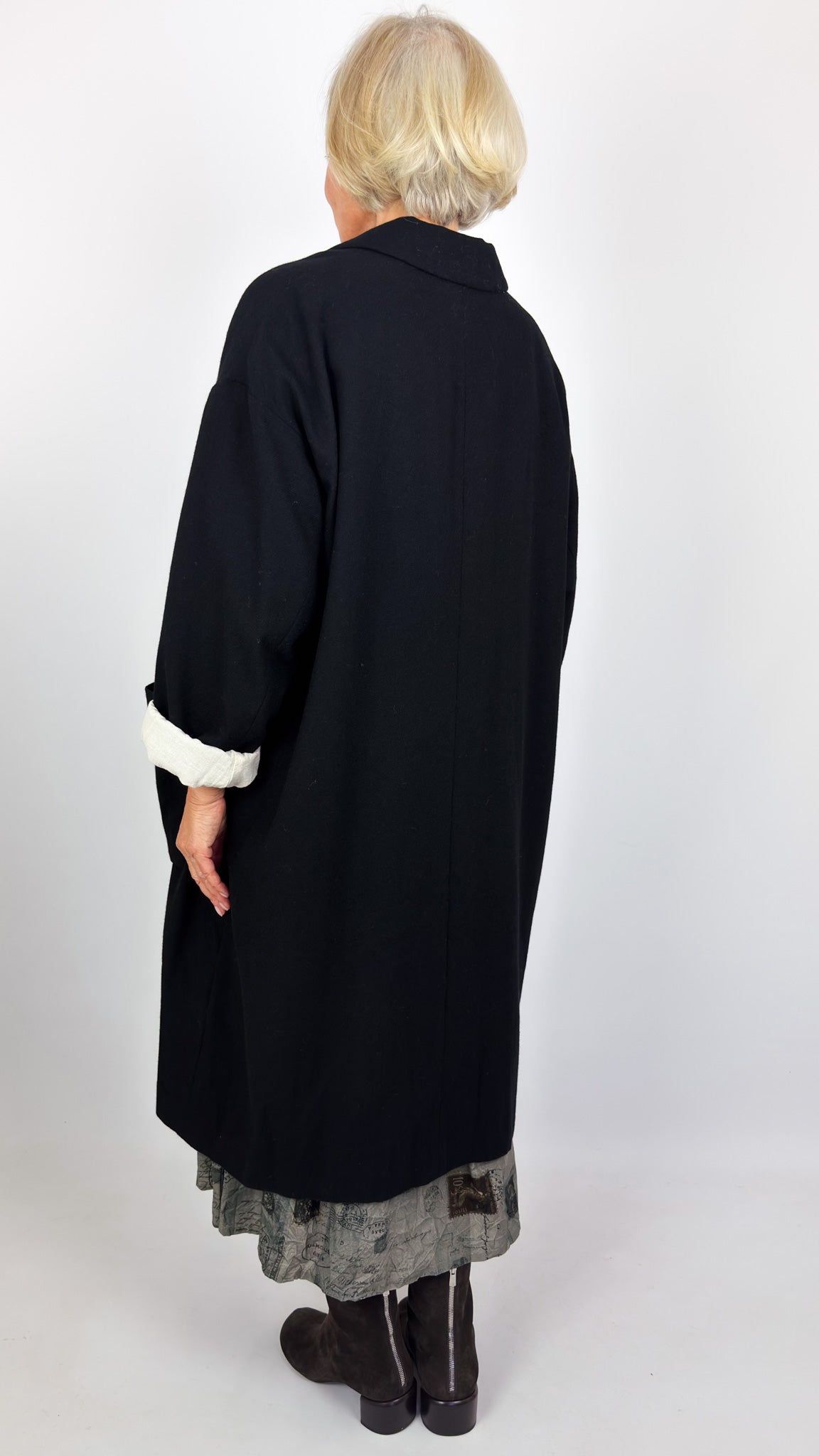 Pas De Calais 9394 Tailored Coat Black