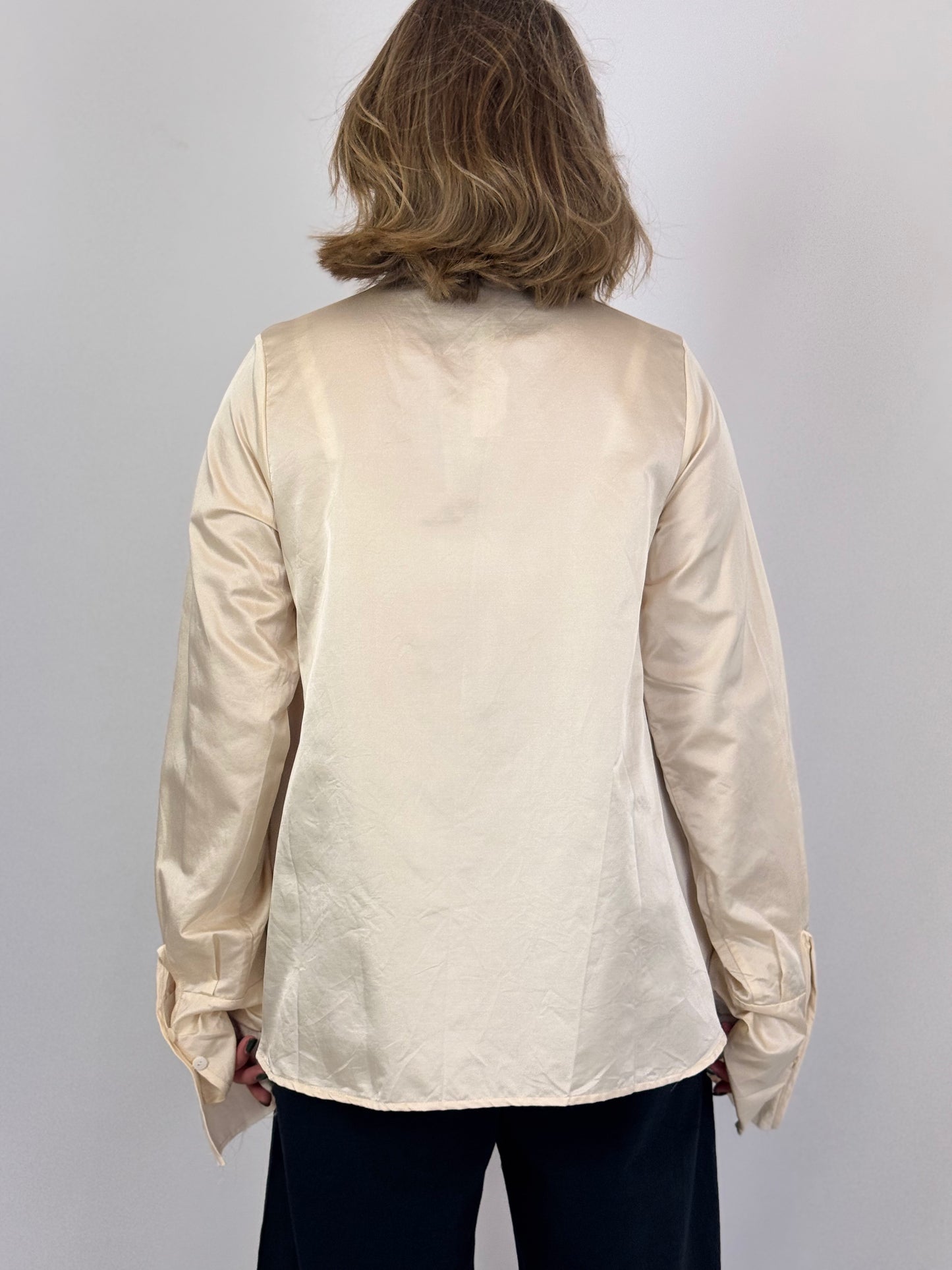 Sula Pleat Shirt Eggnog