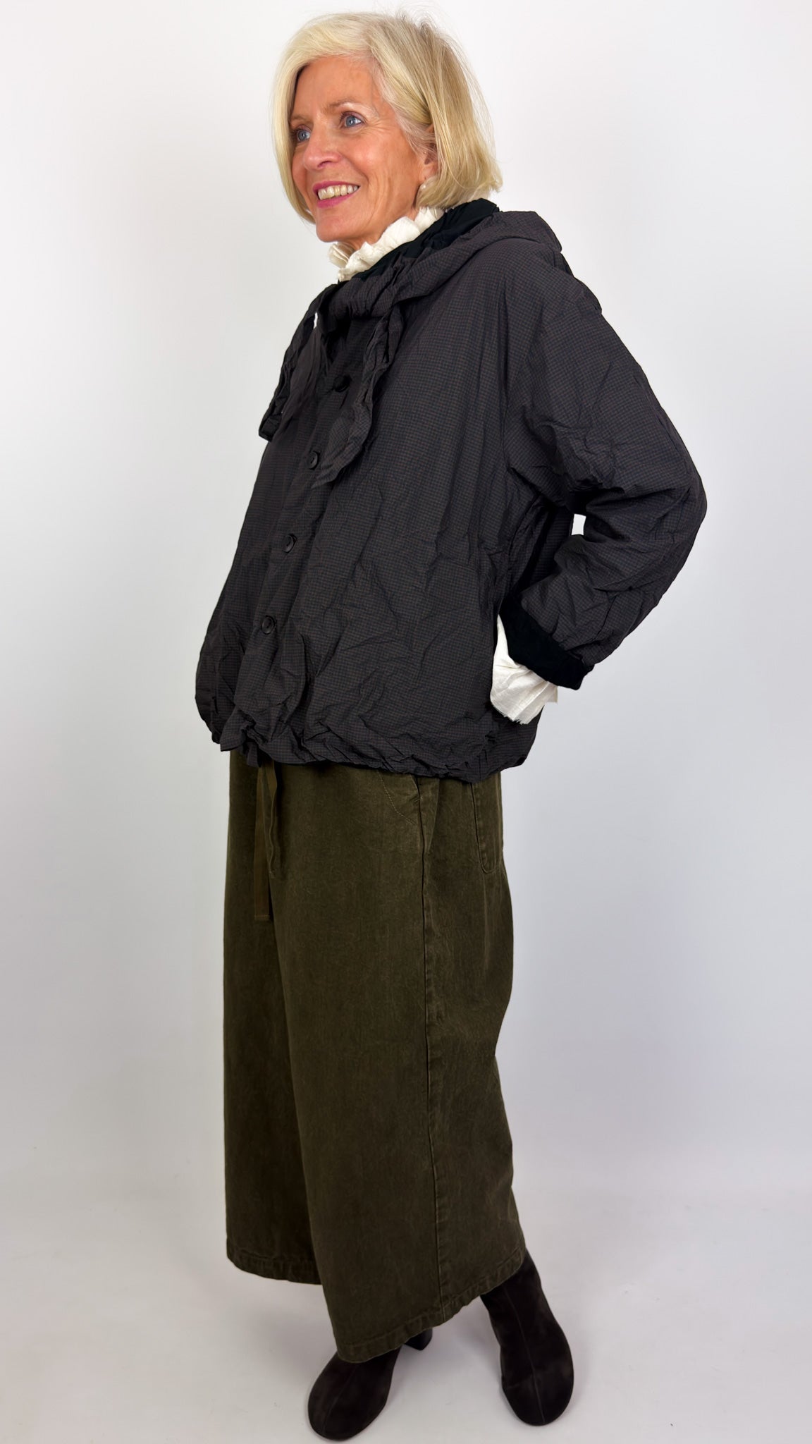 Pas De Calais 3476 Reversible Jacket Brown