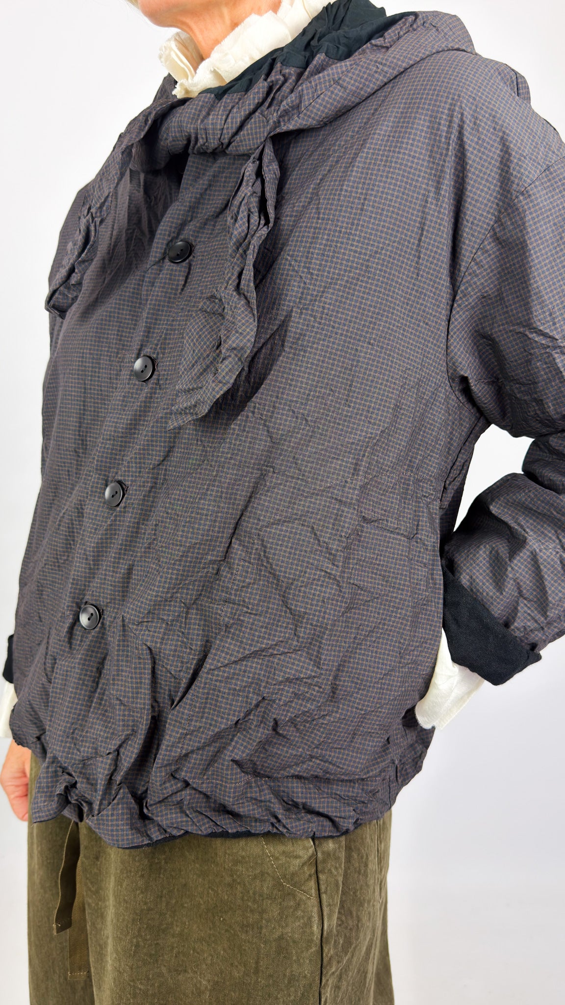 Pas De Calais 3476 Reversible Jacket Brown