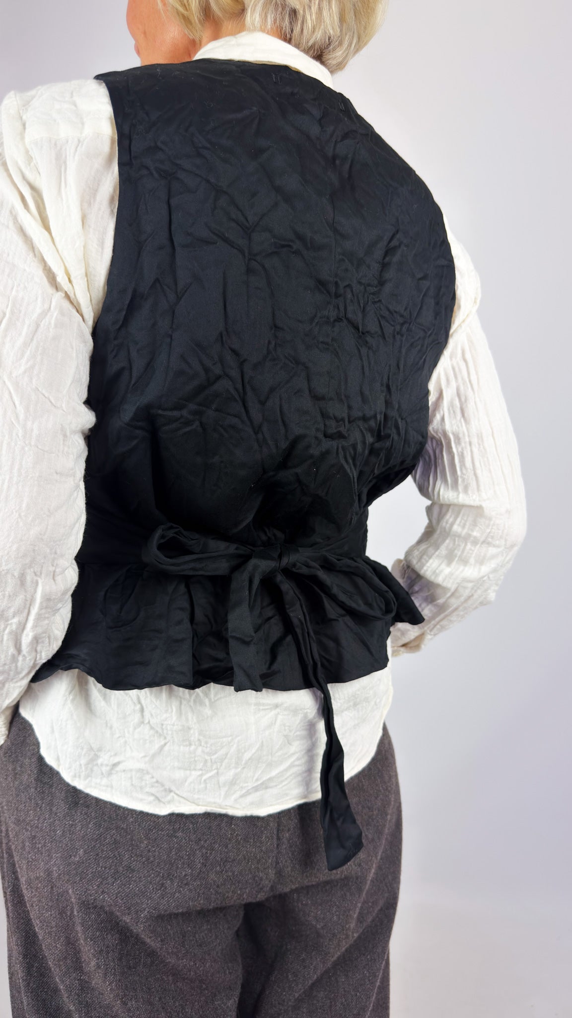 Pas De Calais 3474 Tweed Waistcoat Brown