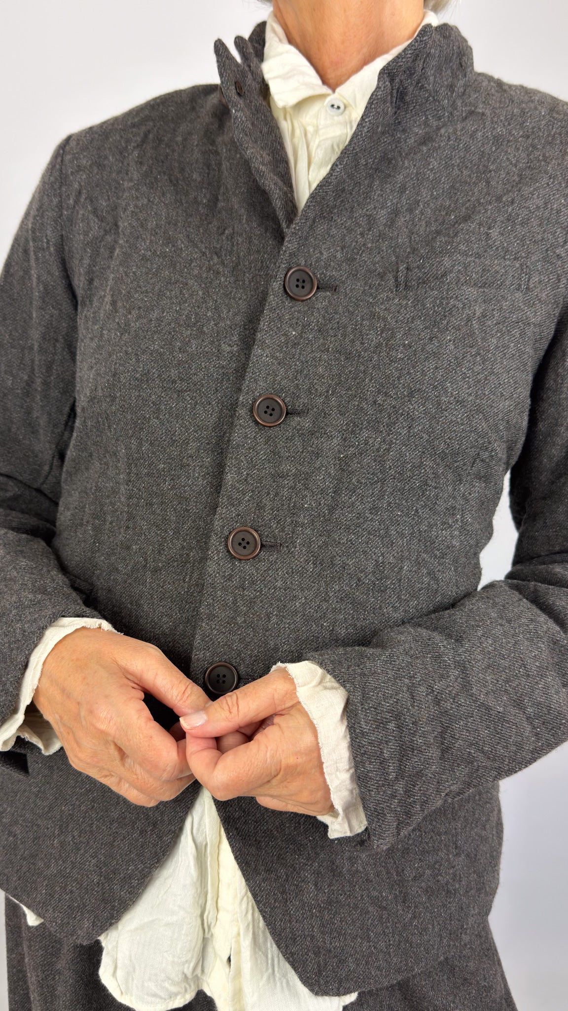 Pas De Calais 3473 Tailored Jacket Brown