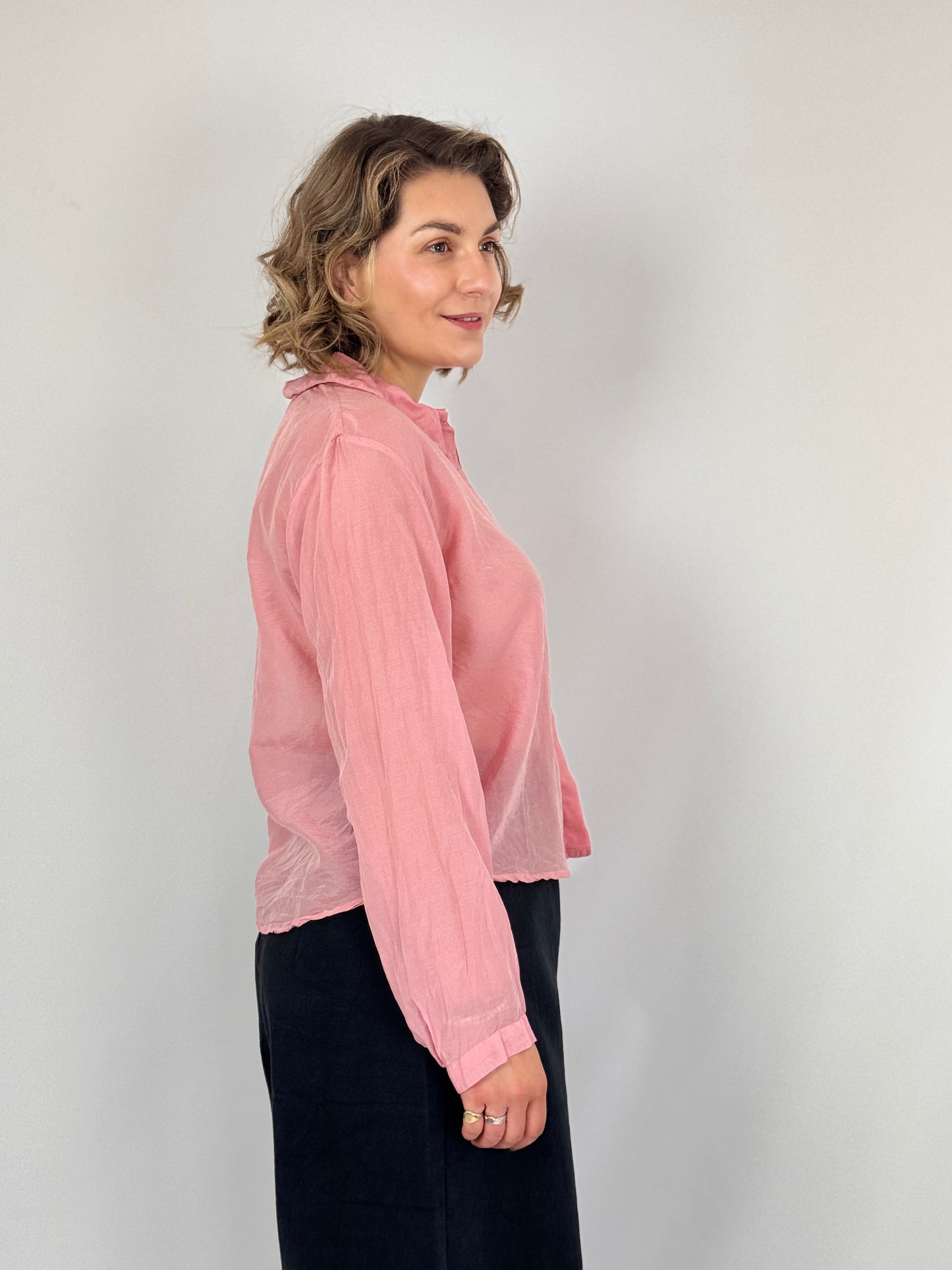 Sula Secret Button Shirt Rose Tan