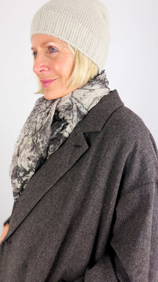 PDC 0654 Cashmere Beanie Greige