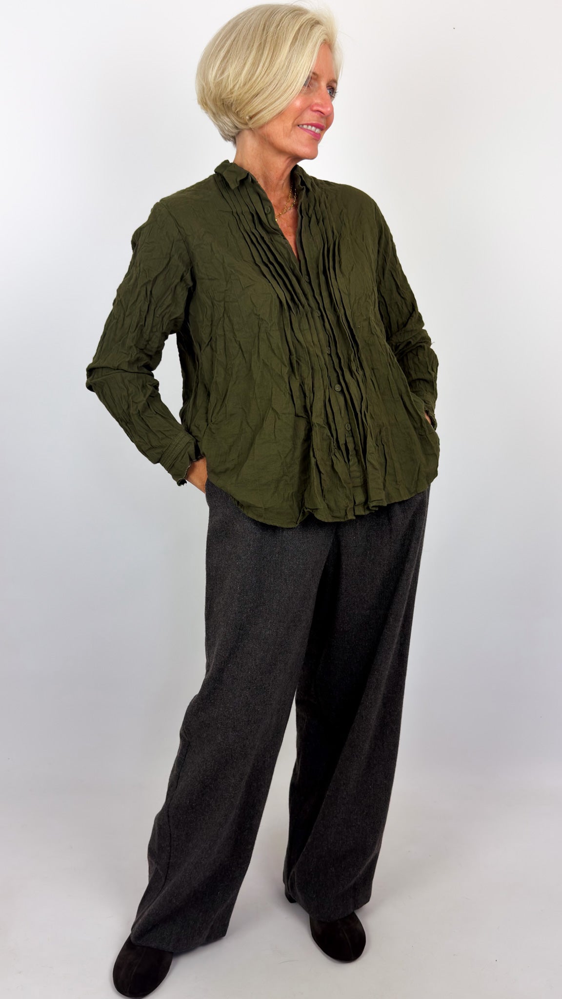 Pas De Calais 8750 Tweed Trousers Brown