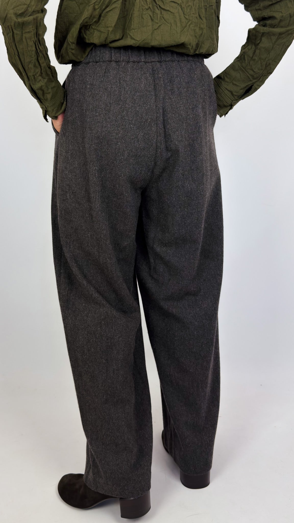 Pas De Calais 8750 Tweed Trousers Brown